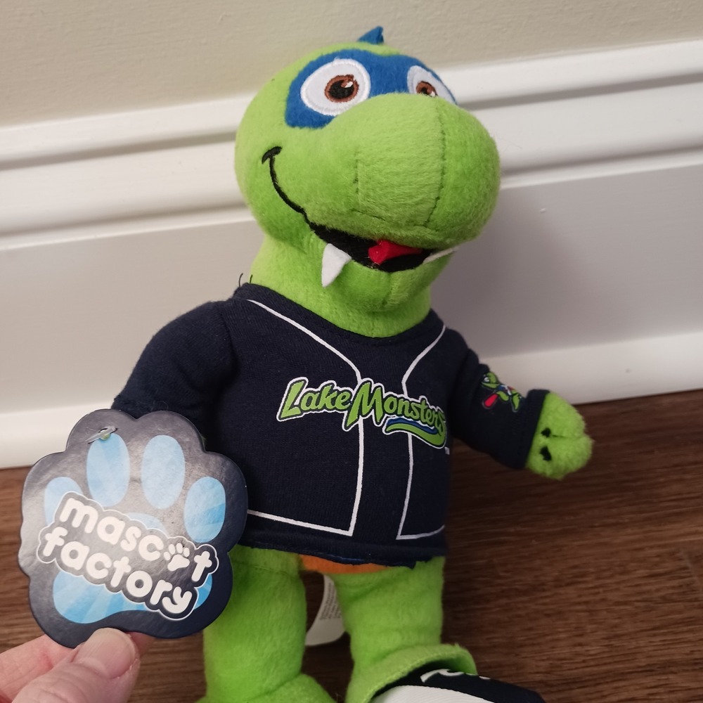New Lake Monsters Vermont Plush Mascot VT 9" CHAMP Dinosaur Dino Stuffed‎ Animal - Picture 2 of 4